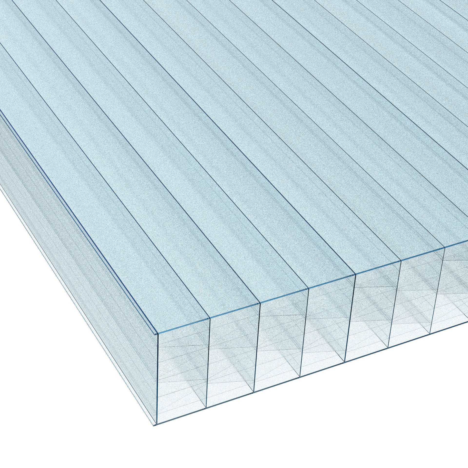 Policarb® 32 mm, 11 pareti, cristallo